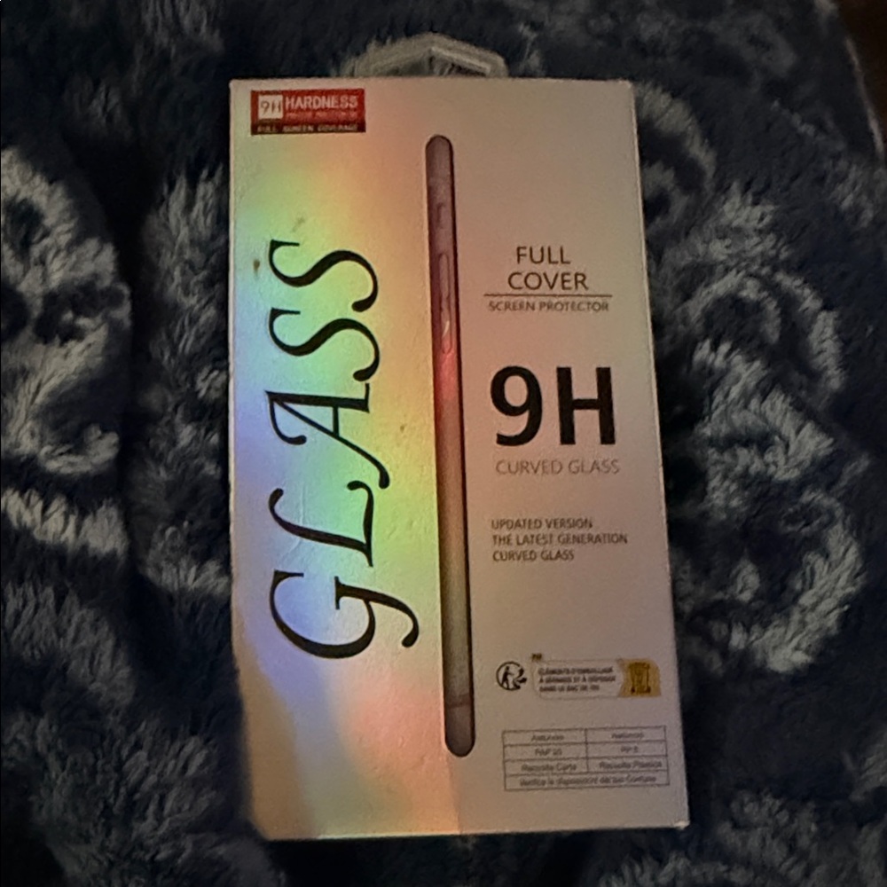 Hardness 9H curved glass full cover screen protector for a smartphone.